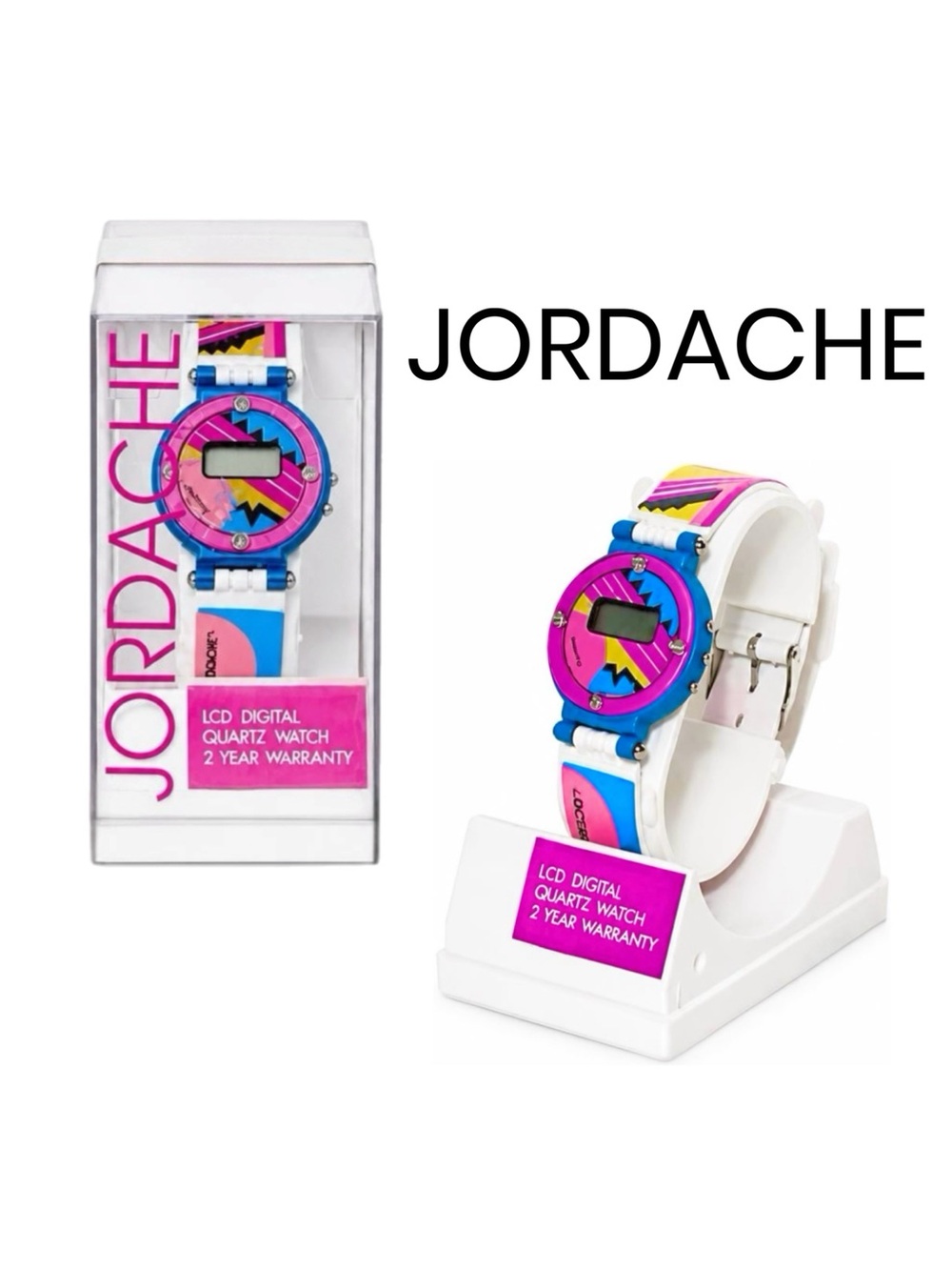 Vintage 1980s Jordache LCD Digital Quartz Watch